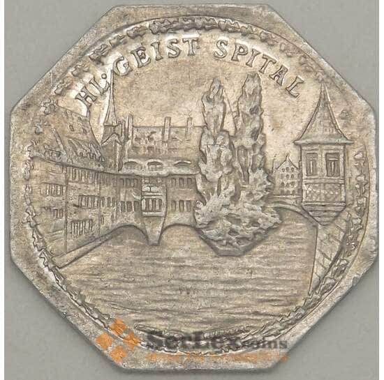 Германия Нюрнберг 20 пфеннигов 1921 AU HL'GEIST SPITAL (j05.19) арт. 19960
