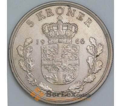 Монета Дания 5 крон 1966 КМ853 XF арт. 39787