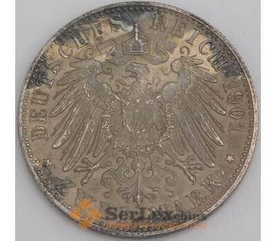 Германия монета 2 марки 1901 КМ525 VF  арт. 45751