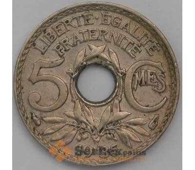 Монета Франция 5 сантимов 1935 КМ875 AU арт. 38903