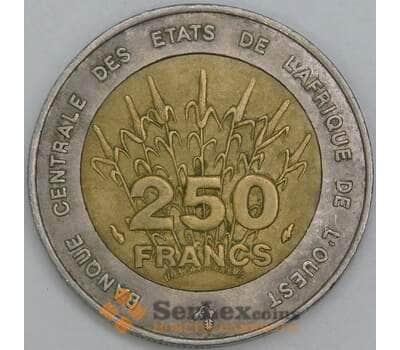 Западная Африка 250 франков 1992 КМ13 VF арт. 55291