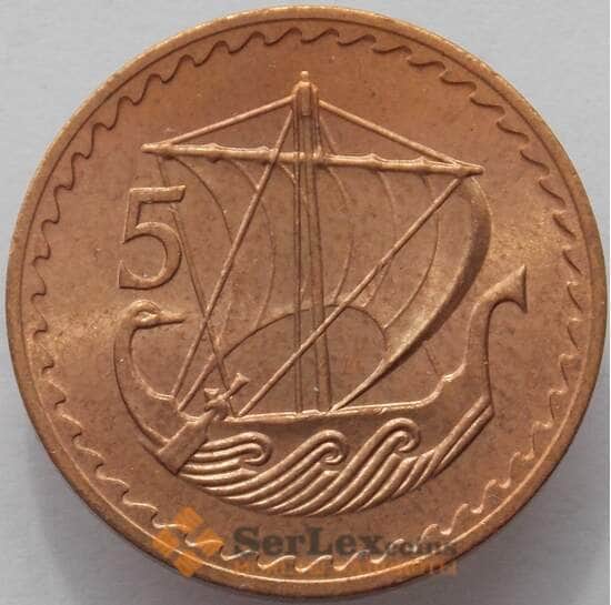 Кипр 5 милс 1974 КМ39 UNC (J05.19) арт. 15488