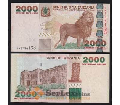 Танзания 2000 шиллингов 2003 2009 Р37b UNC арт. 52217