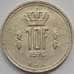 Монета Люксембург 10 франков 1976 КМ57 AU (J05.19) арт. 16173
