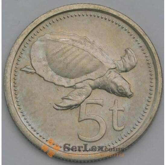 Папуа- Новая Гвинея 5 тойя 1987 КМ3 aUNC арт. 38646