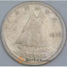 Канада 10 центов 1943 КМ34 VG арт. 56811