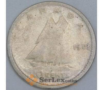Канада 10 центов 1943 КМ34 VG арт. 56811