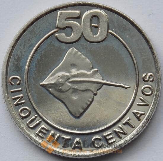 Кабинда 50 сентаво 2001 UNC Морская фауна (J05.19) арт. 16703