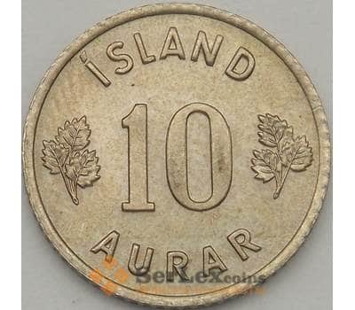 Монета Исландия 10 эйре 1963 КМ10 aUNC арт. 18723