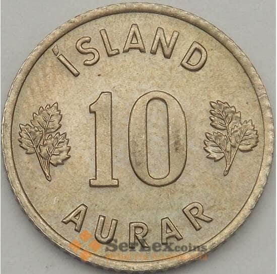Исландия монета 10 эйре 1963 КМ10 aUNC  арт. 18723