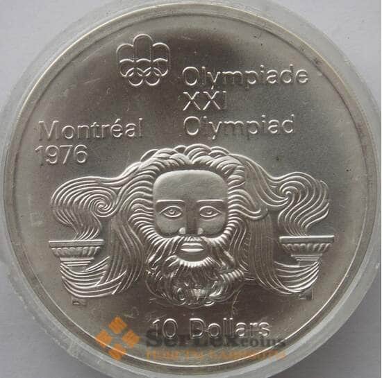 Канада 10 долларов 1974 BU КМ93 Серебро Зевс (J05.19) арт. 14830