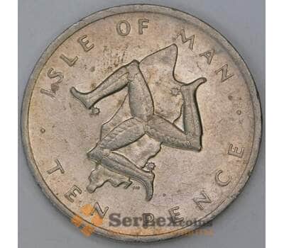 Монета Мэн Остров 10 пенсов 1978 КМ36 XF арт. 38587