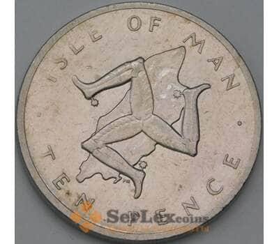 Монета Мэн Остров 10 пенсов 1978 КМ36 XF арт. 38587