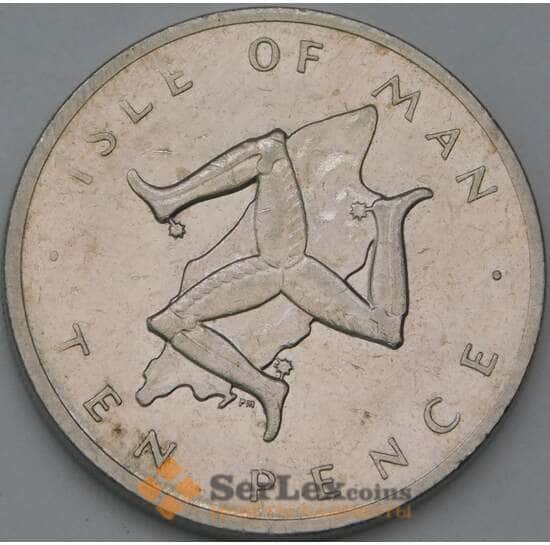 Мэн Остров 10 пенсов 1978 КМ36 XF арт. 38587
