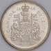Монета Канада 50 центов 1964 КМ56 UNC Серебро арт. 17617