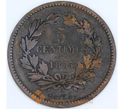 Люксембург монета 5 сантимов 1855 КМ22 VF- арт. 43284