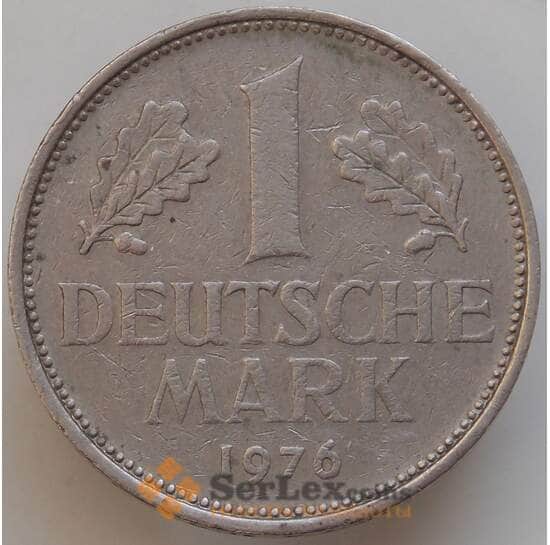 Германия 1 марка 1976 D КМ110 VF арт. 14424