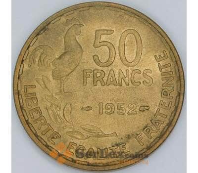 Франция 50 франков 1952 КМ918.1 AU-aUNC арт. 56938