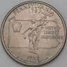 США 25 центов 1999 P КМ294 Пенсильвания арт. 28348