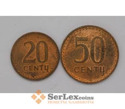 Монета Литва 20 и 50 центов 1991 AU арт. 30616