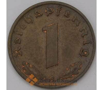 Монета Германия 1 пфенниг (рейхспфенниг) 1937 А КМ89  арт. 31539
