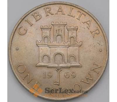 Монета Гибралтар 1 крона 1969 КМ4 aUNC арт. 38048