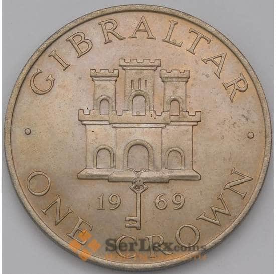 Гибралтар 1 крона 1969 КМ4 aUNC арт. 38048