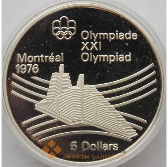 Канада 5 долларов 1976 КМ109 Proof Серебро Олимпийская деревня (J05.19) арт. 14815
