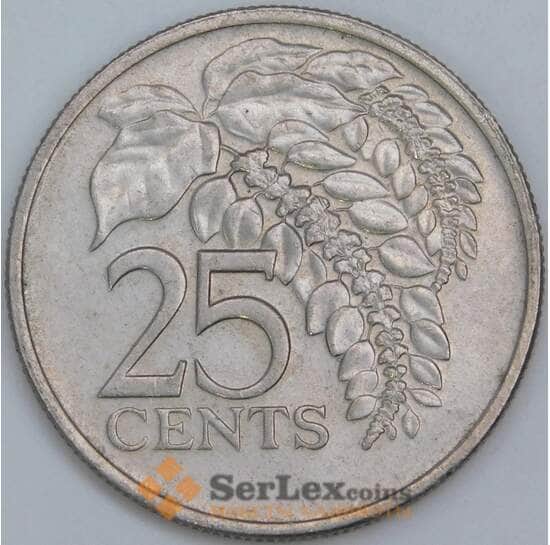 Тринидад и Тобаго 25 центов 1978 КМ32 AU-aUNC арт. 57536