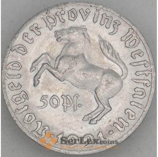 Германия Нотгельд 50 пфеннигов 1921 aUNC Вестфалия (J05.19) арт. 18609