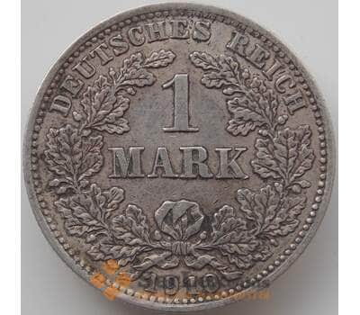 Монета Германия 1 марка 1910 D КМ14 XF арт. 12152