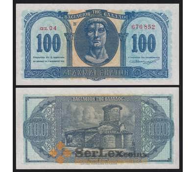 Банкнота Греция 100 драхм 1953 Р324b UNC арт. 40792