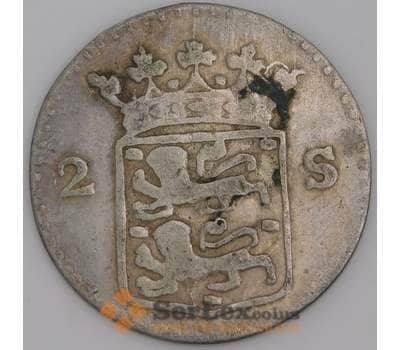 Нидерланды Западная Фрисландия монета 2 стюивера 1786 KM106 VF арт. 45743