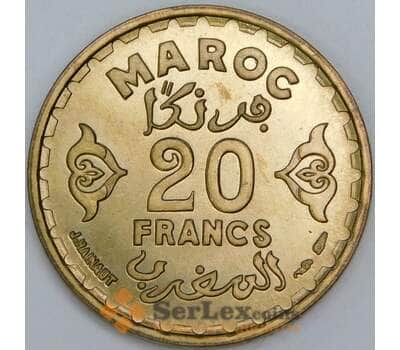 Марокко 20 франков 1952 Y50 BU арт. 57289