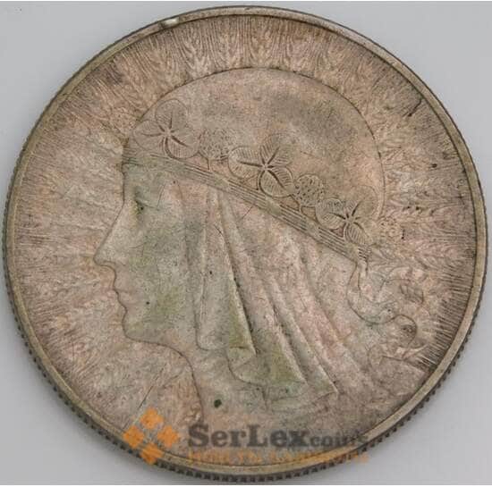 Польша монета 10 злотых 1933 Y22 VF арт. 47553