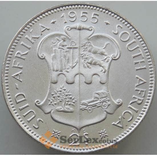 Южная Африка ЮАР 2 шиллинга 1955 КМ50 BU Серебро арт. 14668