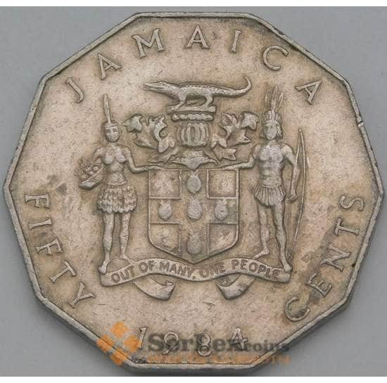 Ямайка 50 центов 1984 КМ65 VF арт. 38512
