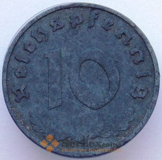 Германия 10 рейхспфеннигов 1940 J КМ101 XF (J05.19) арт. 16862