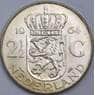Нидерланды 2 1/2 гульдена 1964 КМ185 UNC штемпельный блеск арт. 40284