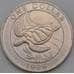 Монета Бермуды 1 доллар 1986 КМ49 AU Черепаха арт. 26725