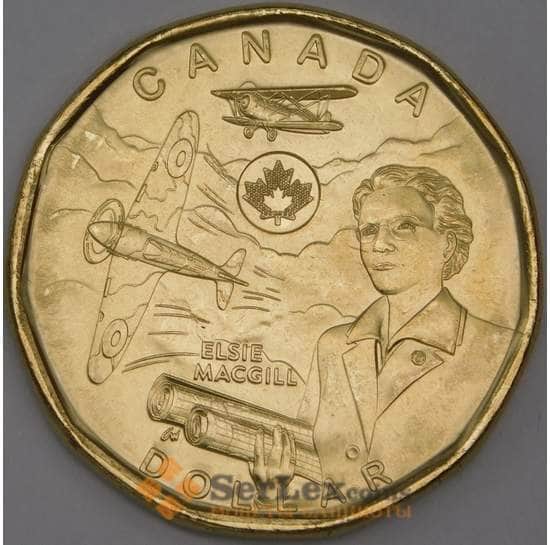 Канада монета 1 доллар 2023 UNC Элси Макгилл арт. 43857