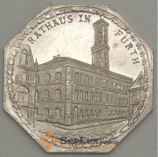 Германия Нюрнберг 20 пфеннигов 1921 Proof RATHAUS IN FURTH (j05.19) арт. 21216