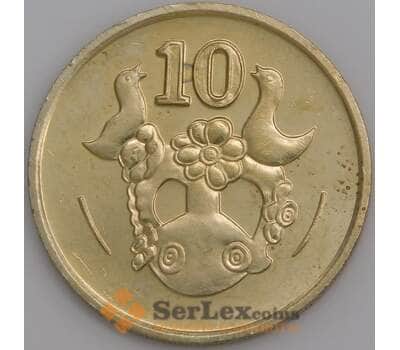 Кипр монета 10 центов 1993 КМ56.3 UNC арт. 45564