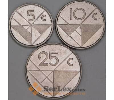 Аруба набор монет 5 10 25 центов 1986-2024 VF арт. 52821