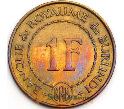 Бурунди 1 франк 1965 КМ6 AU арт. 46388