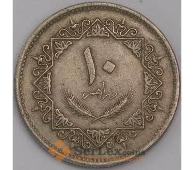 Ливия 10 дирхамов 1975 КМ14 VF арт. 41789