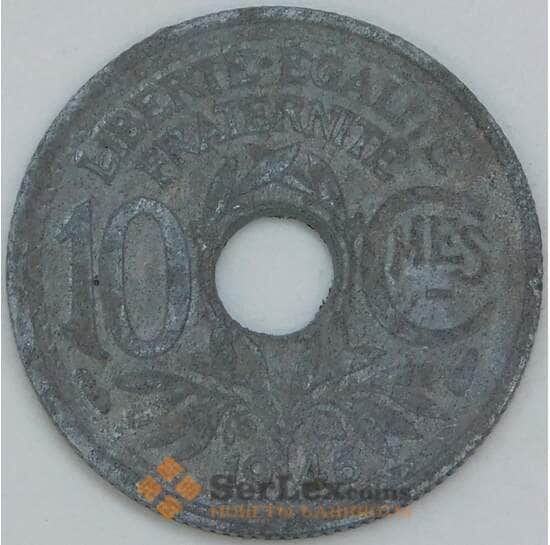 Франция 10 сантимов 1945 КМ906 VF арт. 56911 Франция 10 сантимов 1945 КМ906 VF арт. 56911