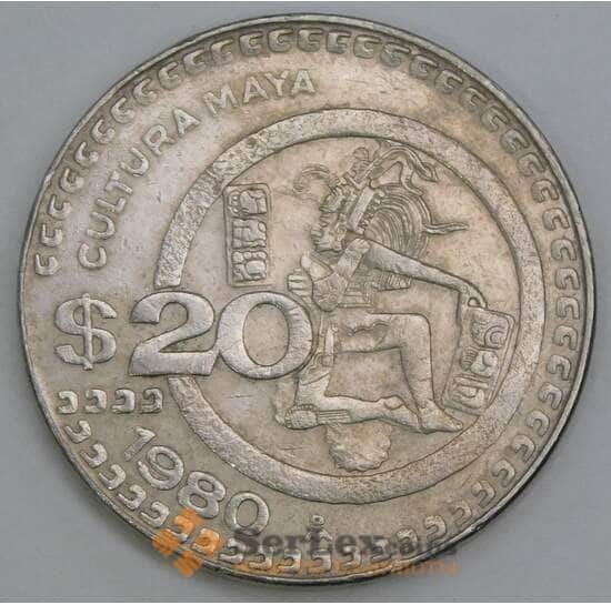 Мексика 20 песо 1980 КМ486 VF арт. 29324 Мексика 20 песо 1980 КМ486 VF арт. 29324