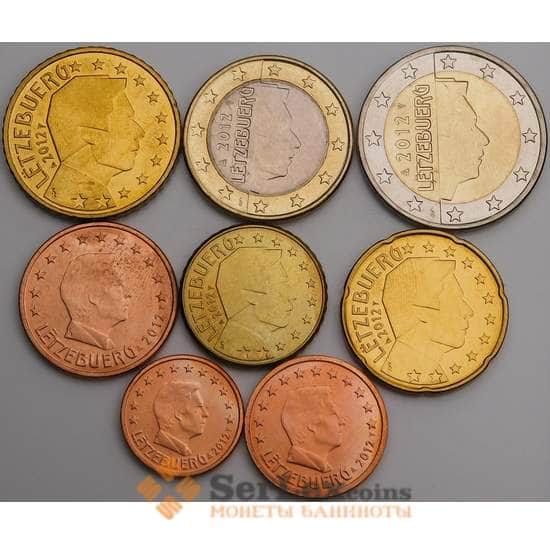 Люксембург набор Евро монет 1 цент -2 евро 2012 (8 шт) UNC арт. 46743