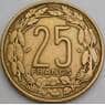 Экваториальная Африка Камерун 25 франков 1970 КМ4а F арт. 49946